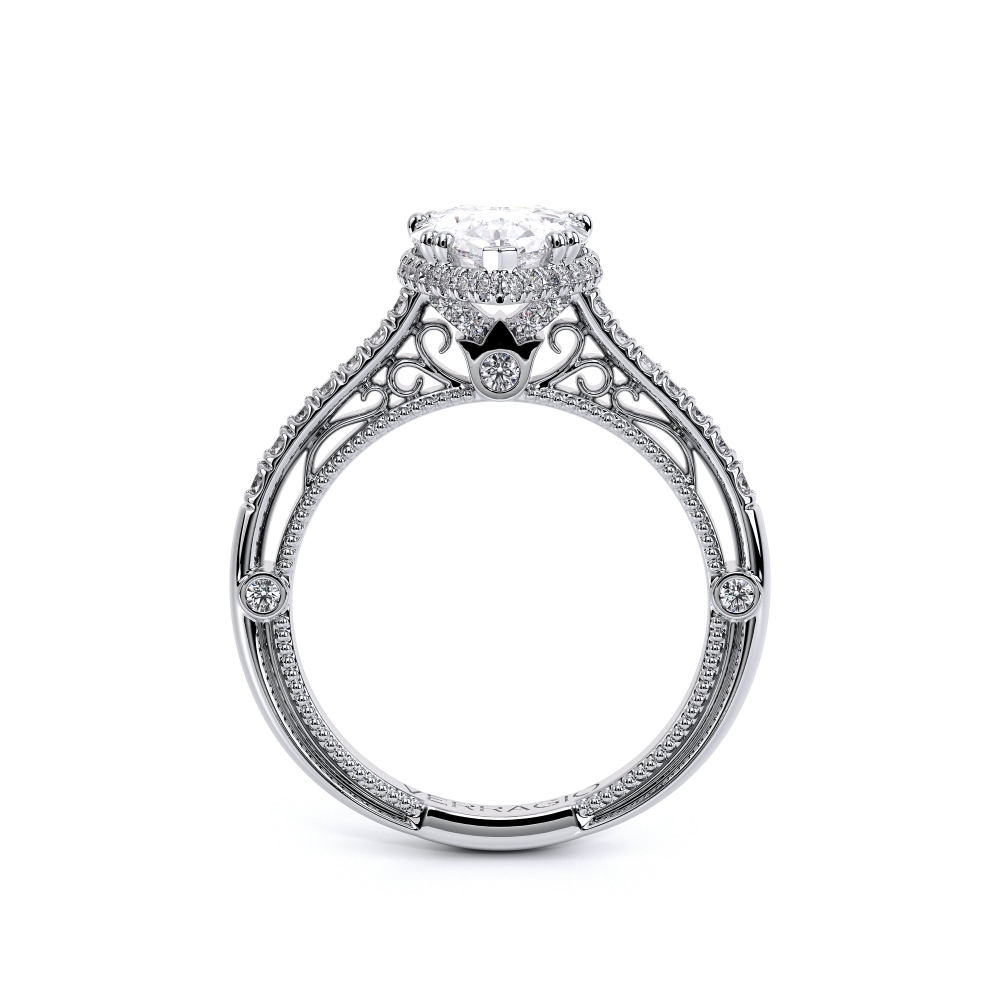 18K White Gold VENETIAN-5081PEAR Ring