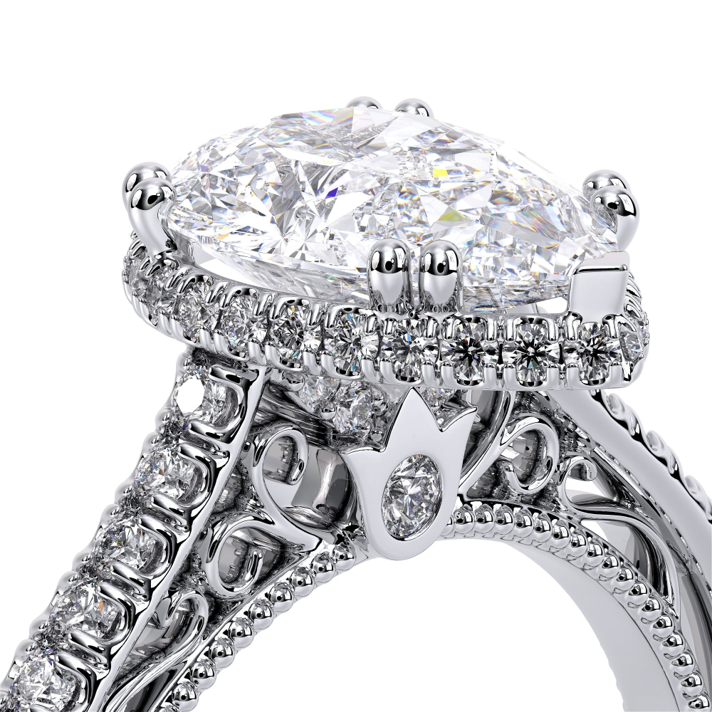 14K White Gold VENETIAN-5081PEAR Ring
