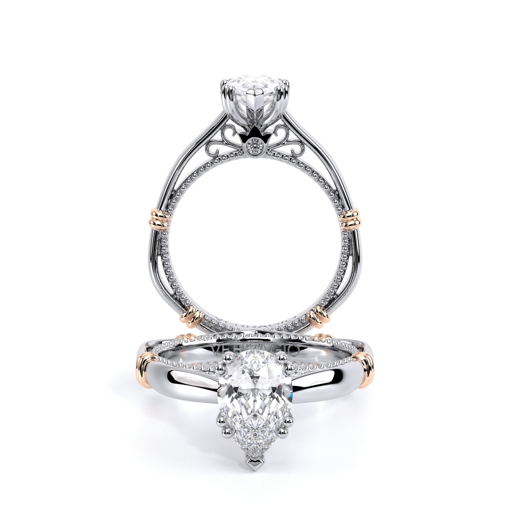 18K White Gold PARISIAN-120PEAR Ring