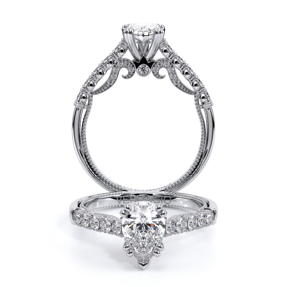 18K White Gold INSIGNIA-7097PEAR Ring