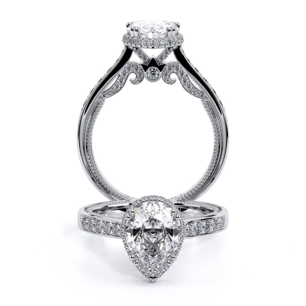 14K White Gold INSIGNIA-7102PEAR Ring