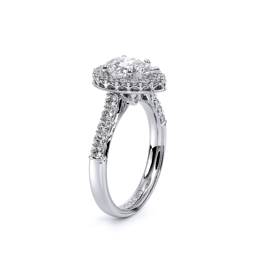 Platinum Renaissance-903-PEAR Ring