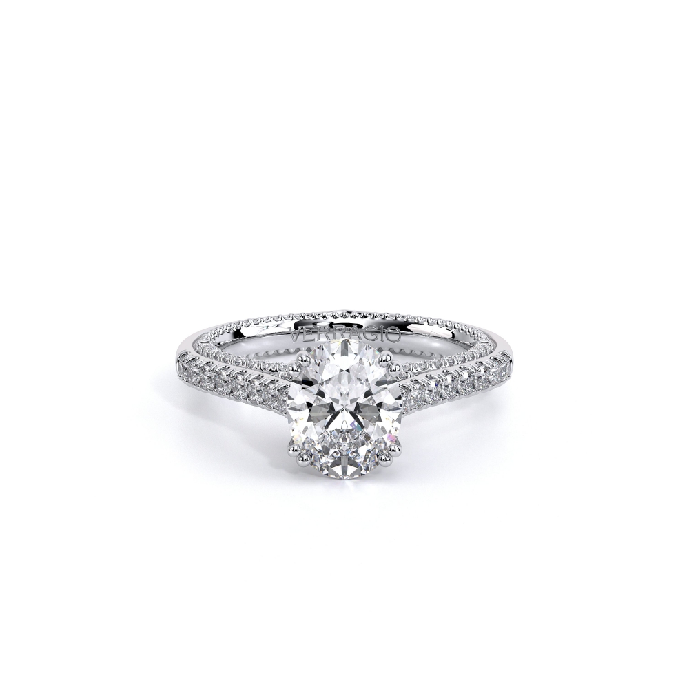 14K White Gold COUTURE-0452OV Ring