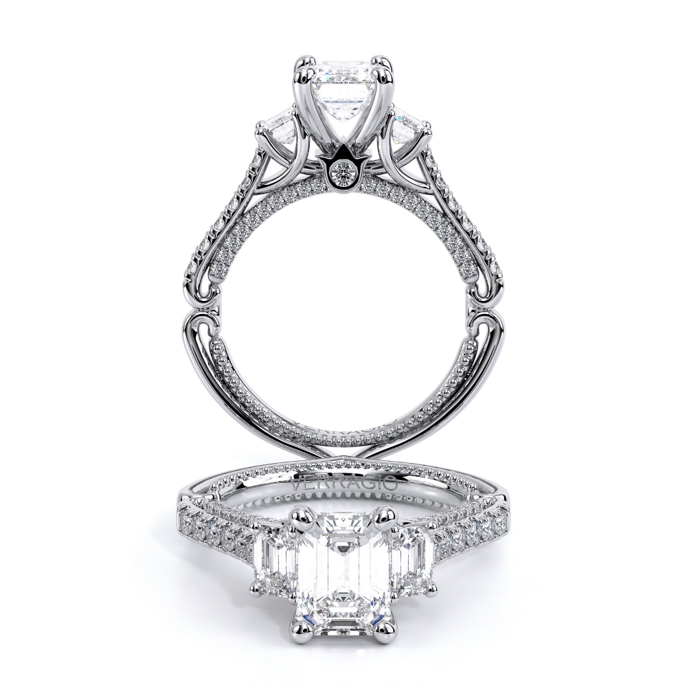 14K White Gold COUTURE-0470EM Ring