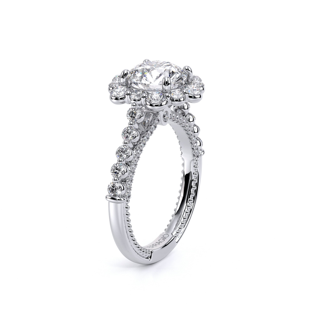 14K White Gold COUTURE-0480 R Ring