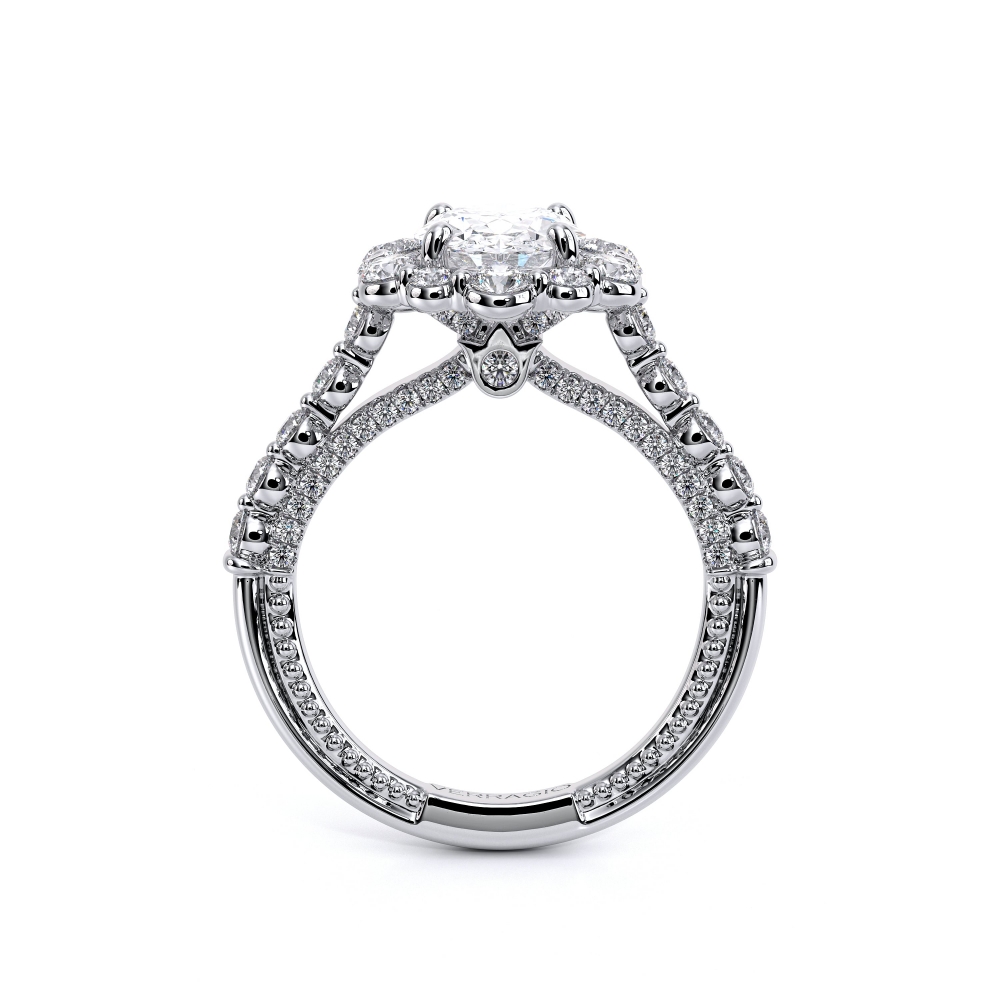 14K White Gold COUTURE-0480 OV Ring