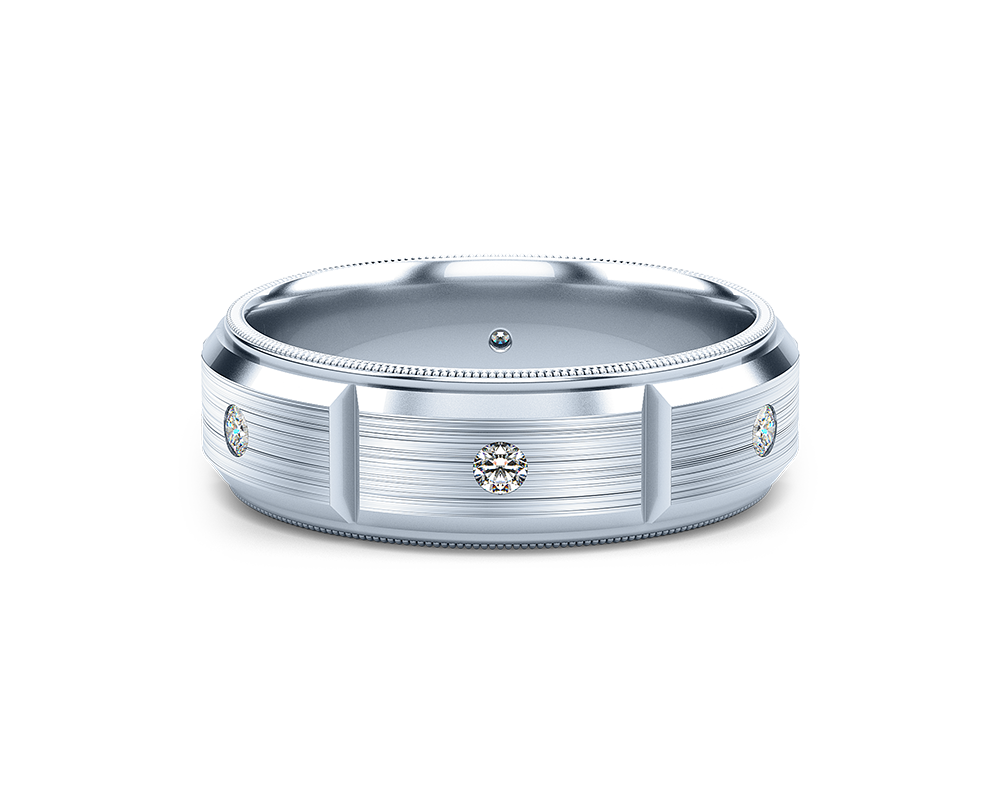 18K White Gold VWD-7912 Ring