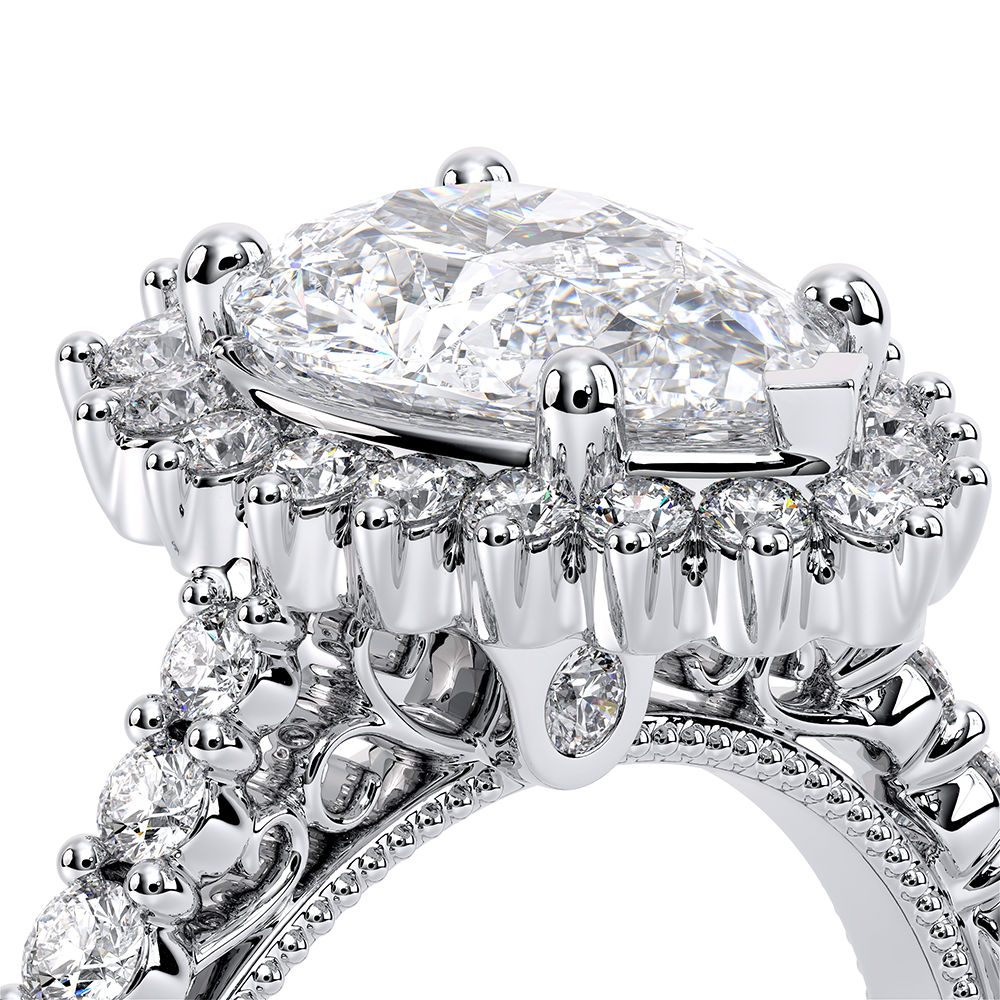 18K White Gold VENETIAN-5084PEAR Ring