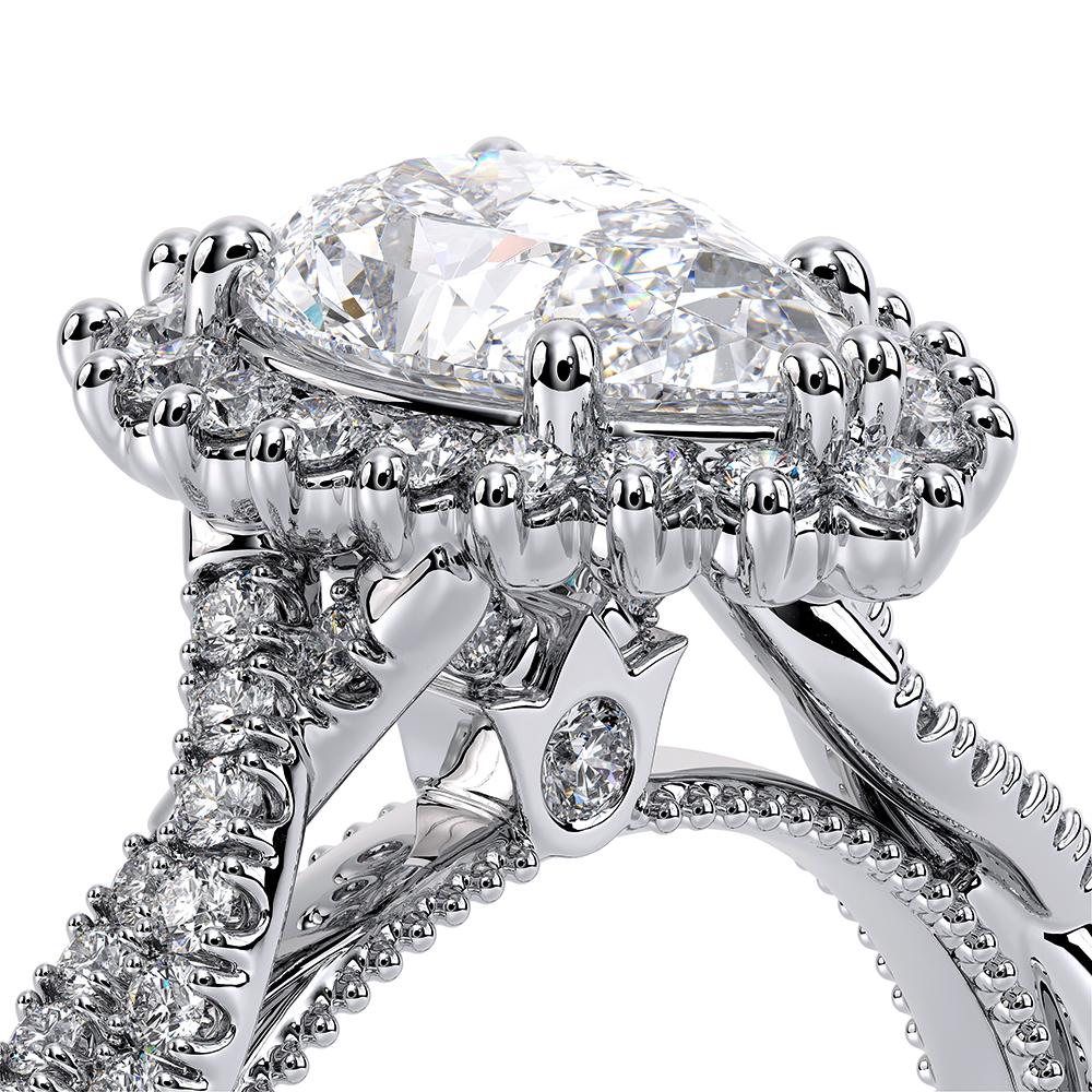 14K White Gold Renaissance-987OPEAR Ring