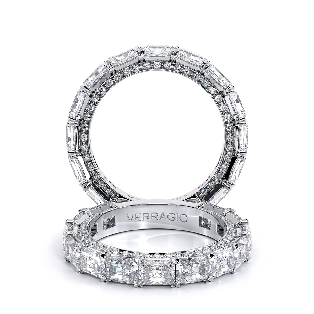 14K White Gold Eterna-2025-RAD-4X3-3Q Ring