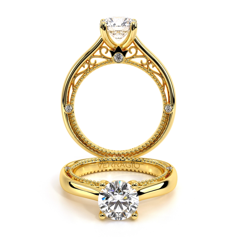 14K Yellow Gold VENETIAN-5047R Ring