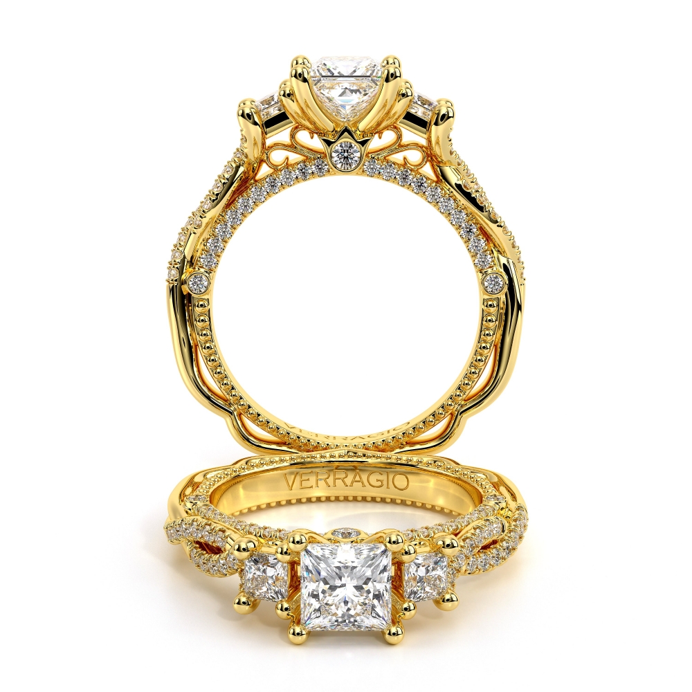 14K Yellow Gold VENETIAN-5069P-2WR Ring