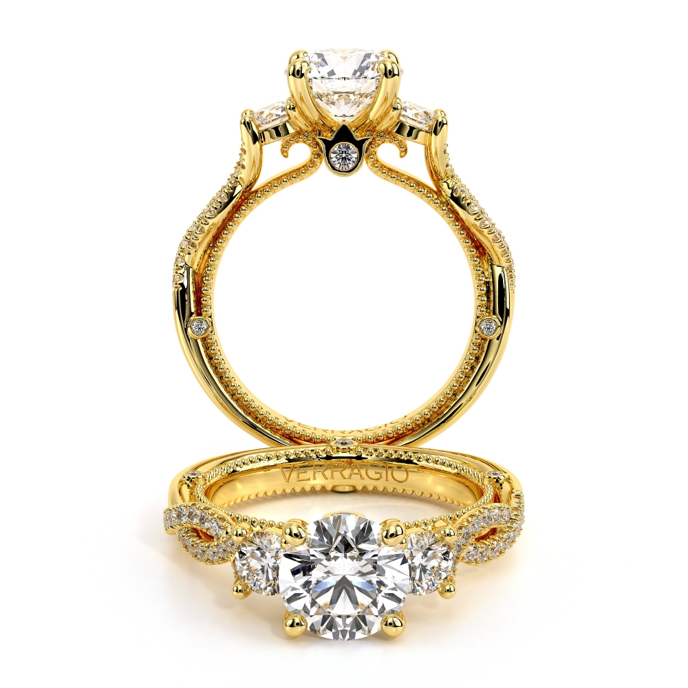 14K Yellow Gold COUTURE-0423R-TT Ring