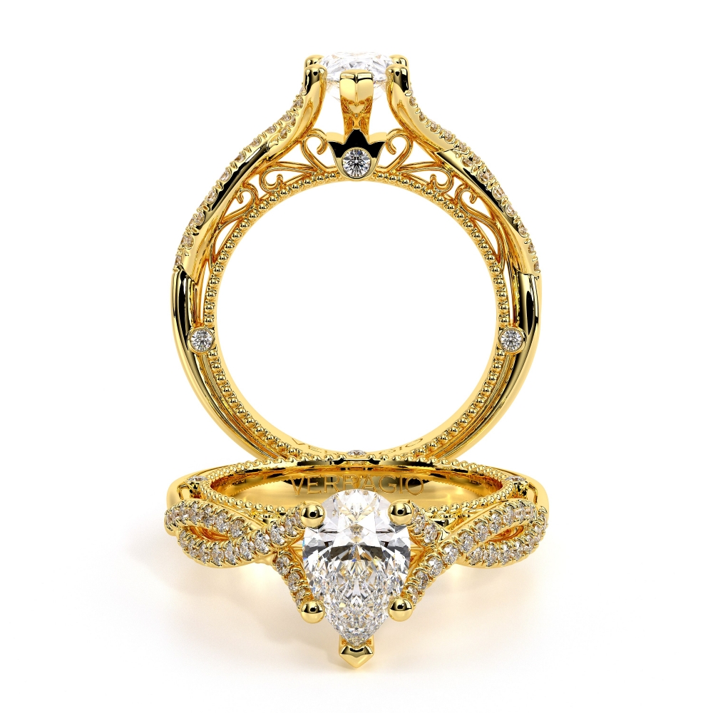 14K Yellow Gold VENETIAN-5003PEAR Ring