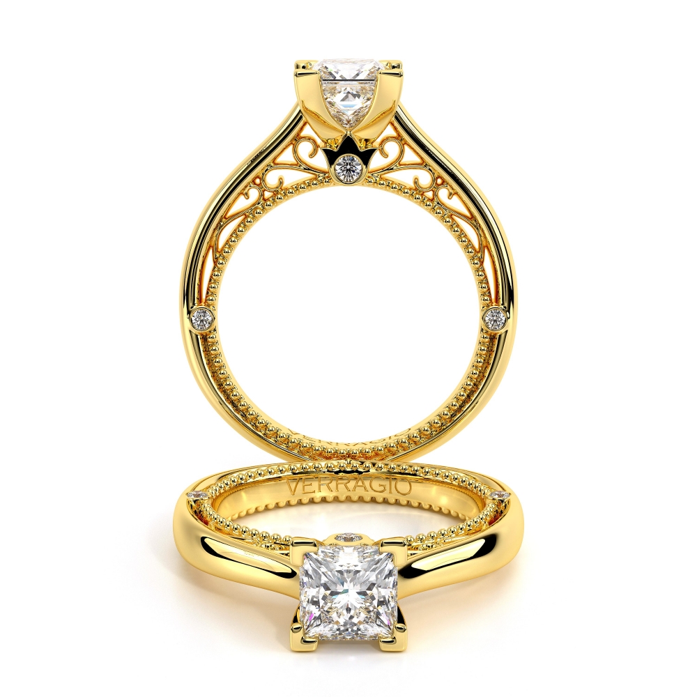 14K Yellow Gold VENETIAN-5047P Ring