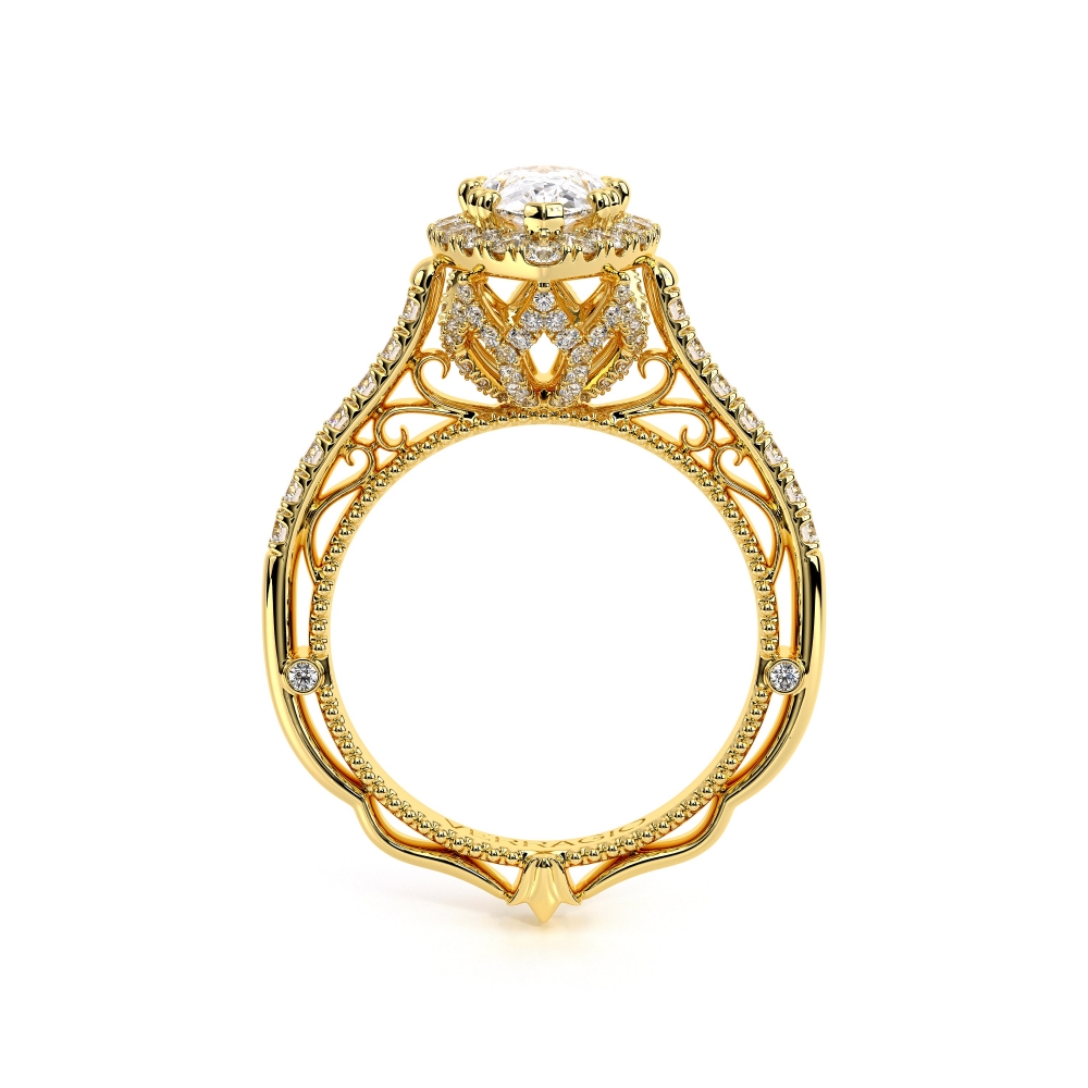 18K Yellow Gold VENETIAN-5061PEAR Ring