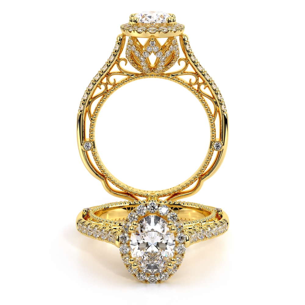 18K Yellow Gold VENETIAN-5061OV Ring