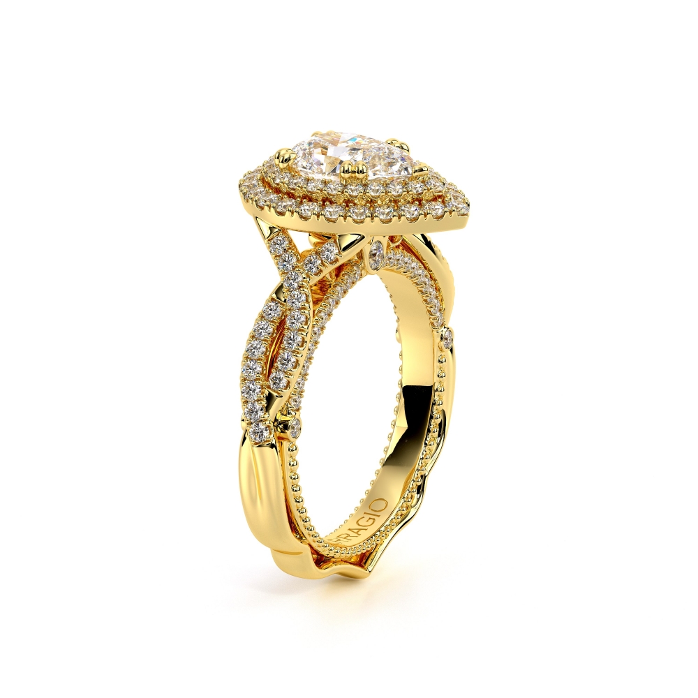 18K Yellow Gold VENETIAN-5066 PEAR Ring