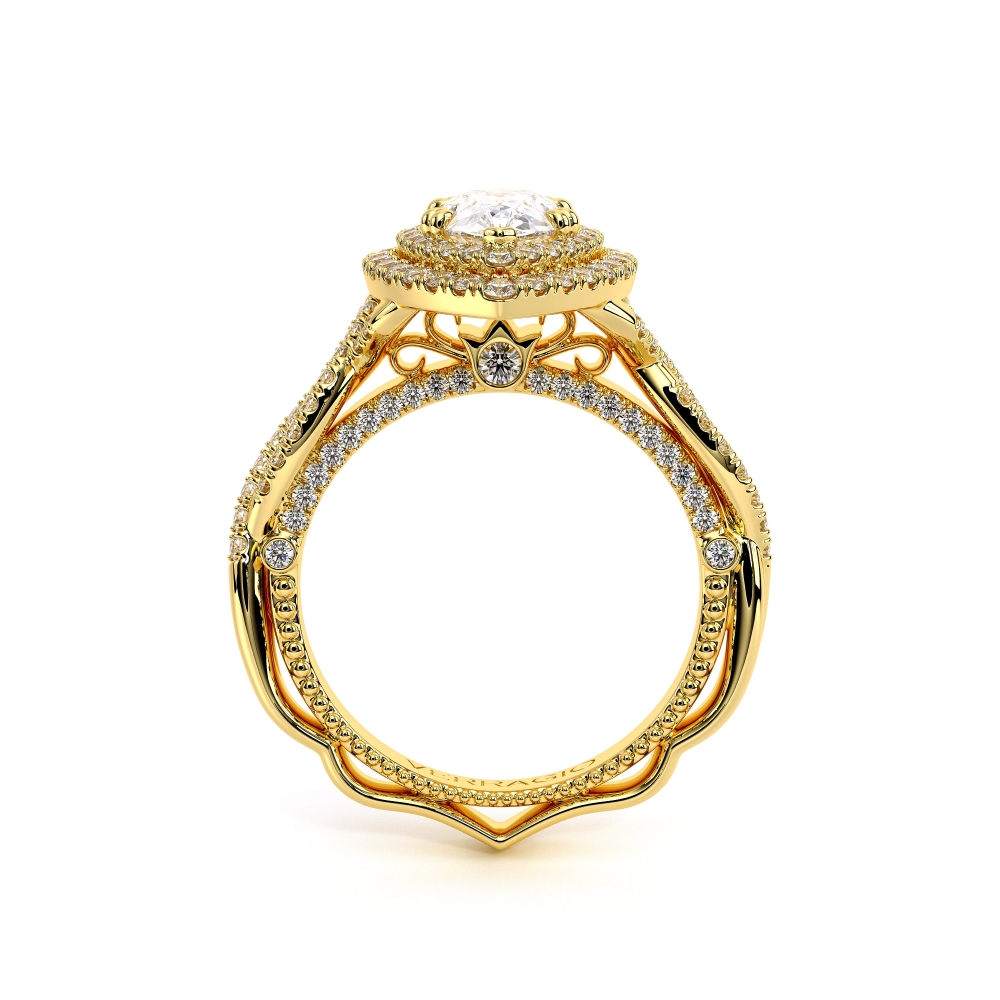 18K Yellow Gold VENETIAN-5066 PEAR Ring