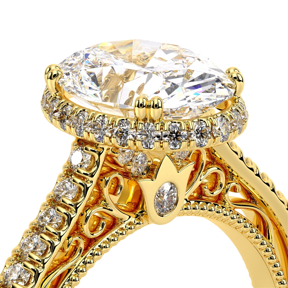 14K Yellow Gold VENETIAN-5081OV Ring