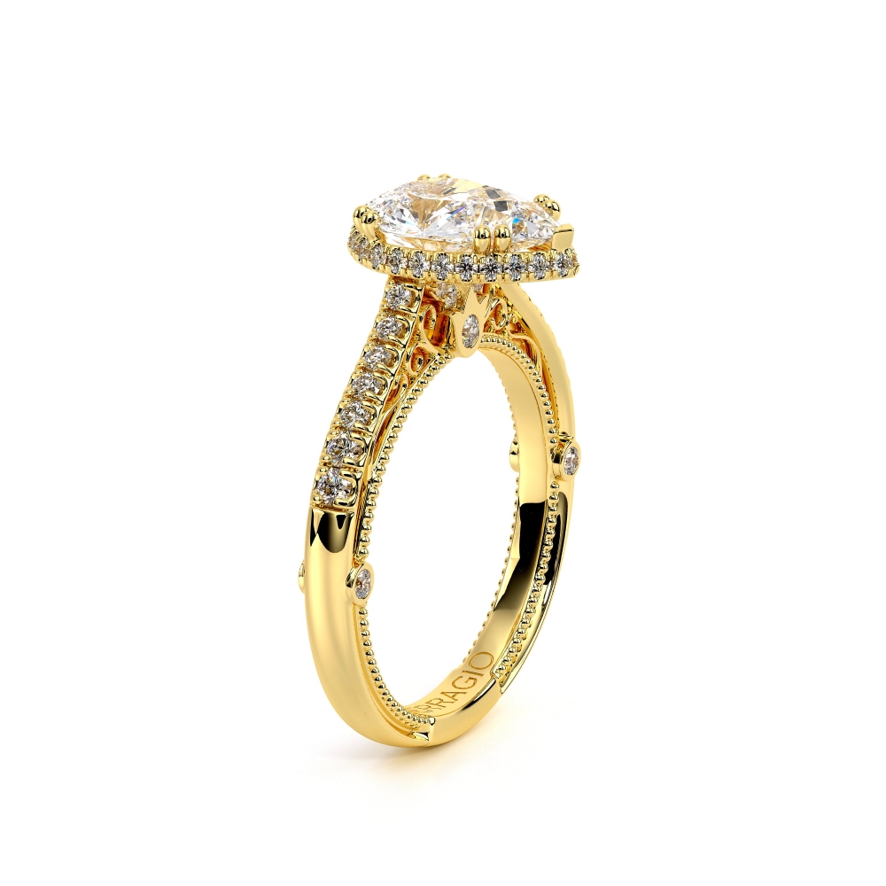 18K Yellow Gold VENETIAN-5081PEAR Ring
