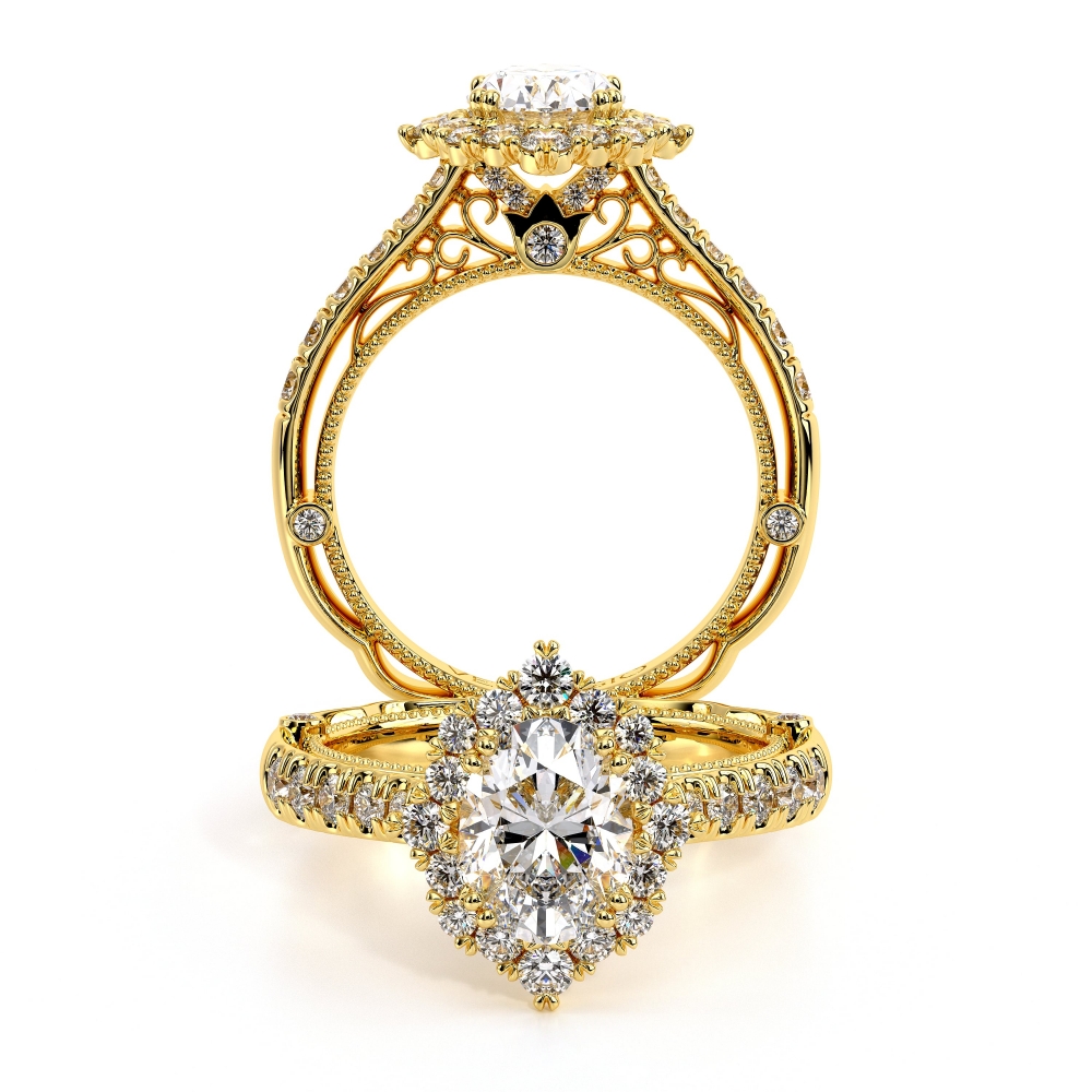 14K Yellow Gold VENETIAN-5083OV Ring