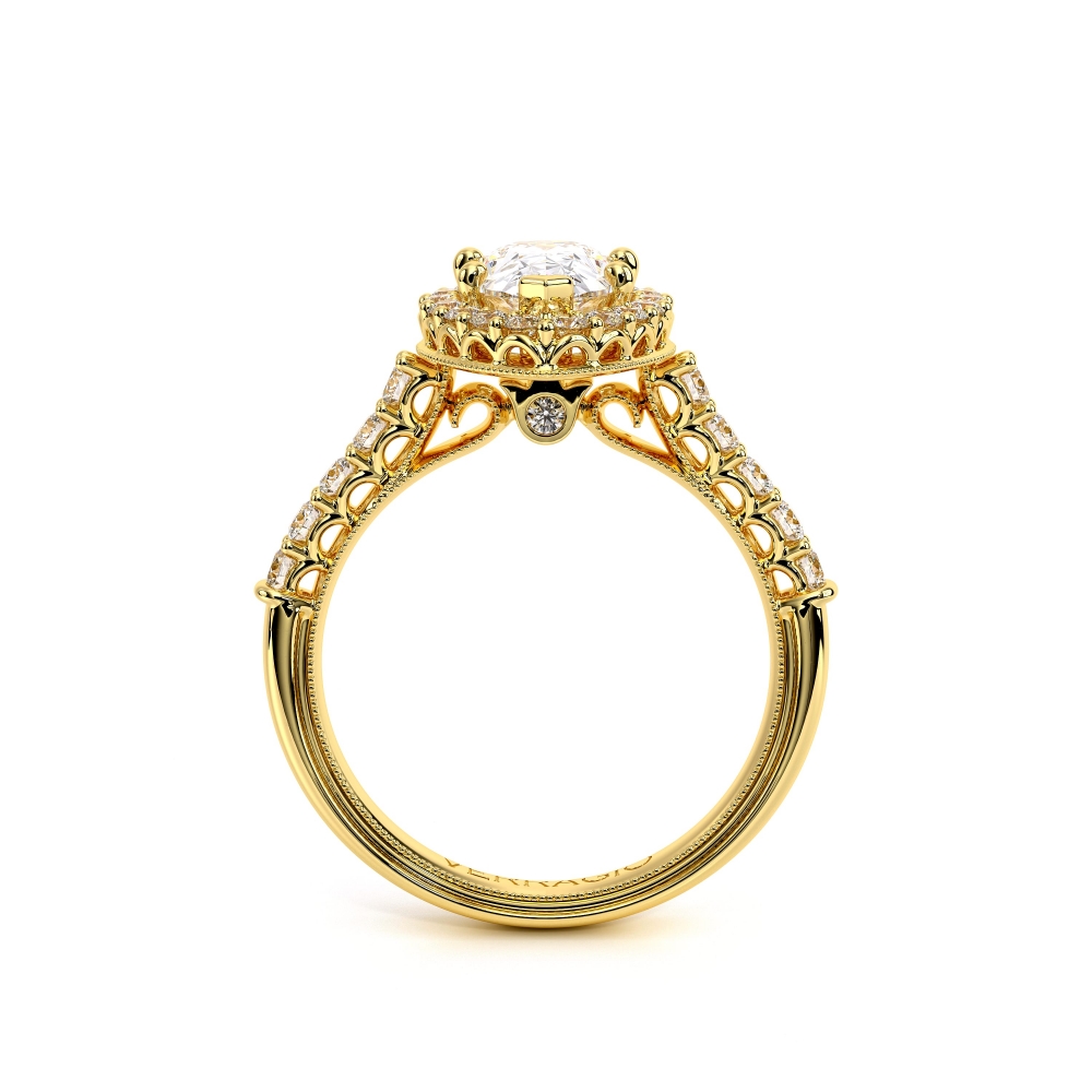 18K Yellow Gold Renaissance-903-PEAR Ring