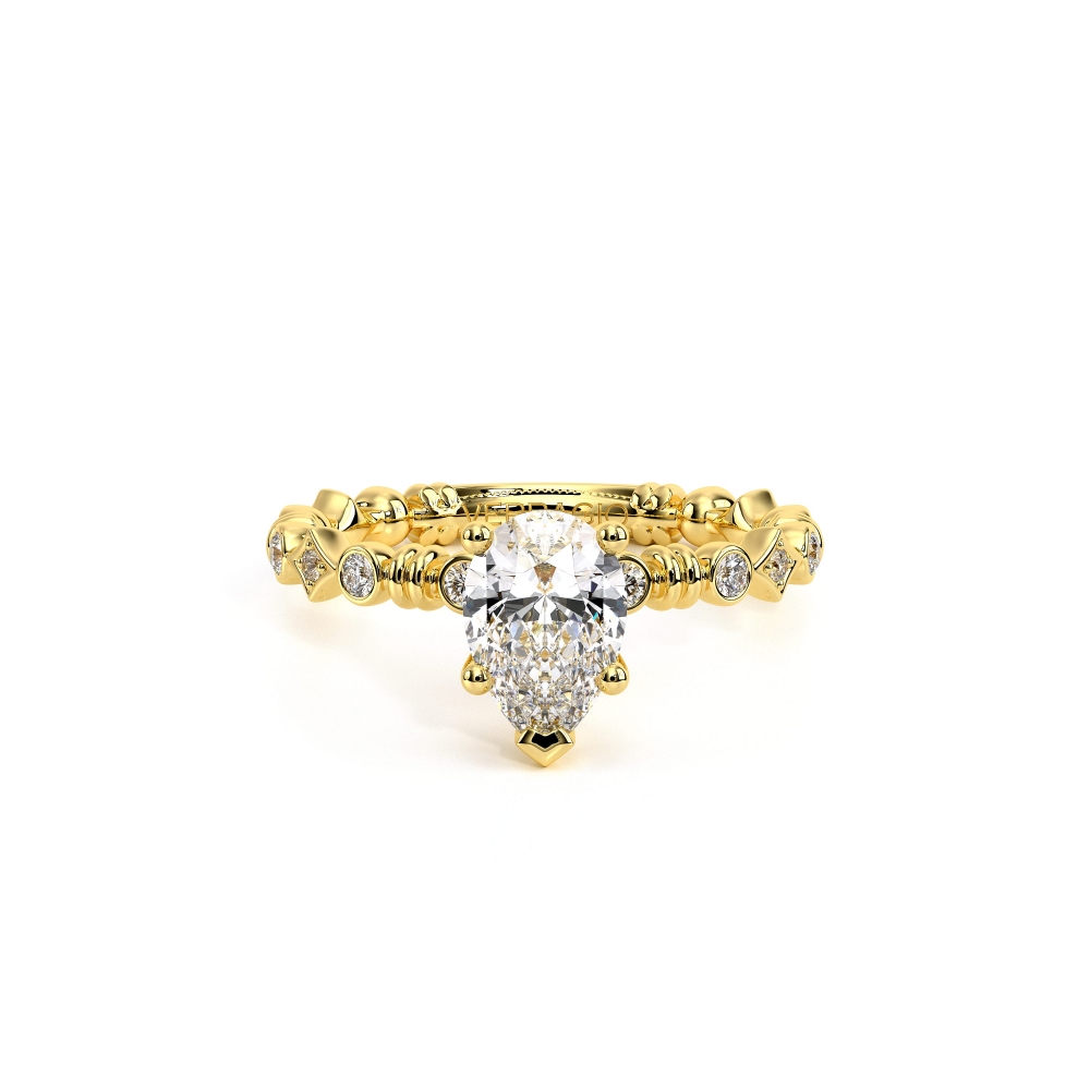 18K Yellow Gold Renaissance-973-PEAR Ring