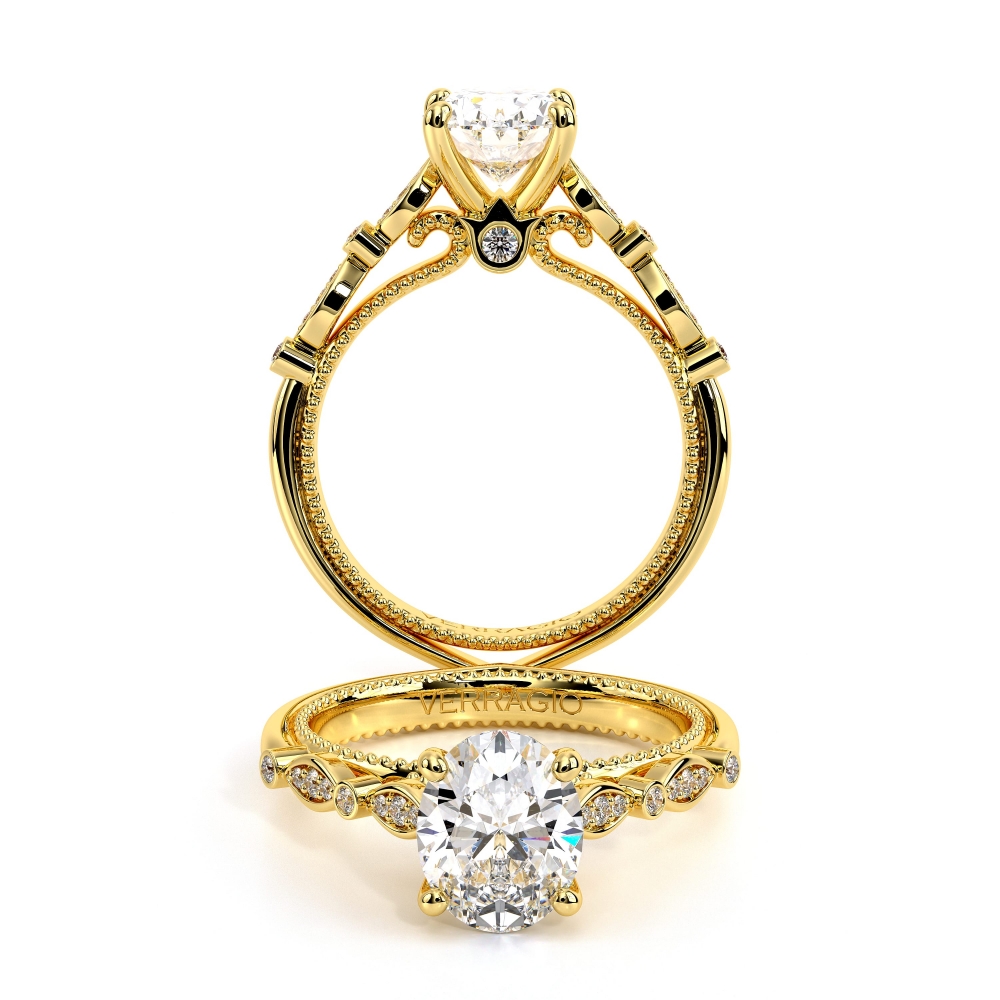14K Yellow Gold COUTURE-0476OV Ring