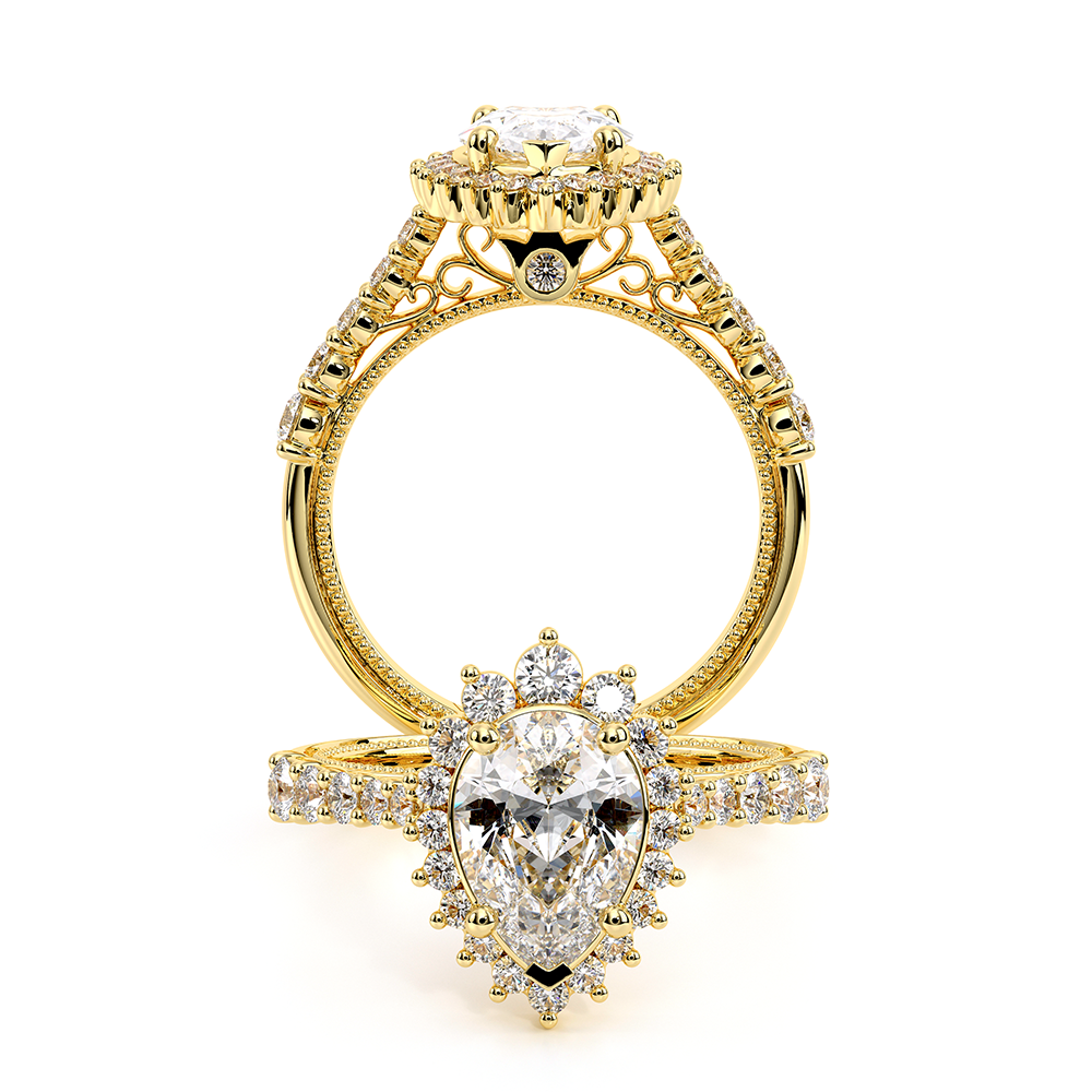 18K Yellow Gold VENETIAN-5084PEAR Ring