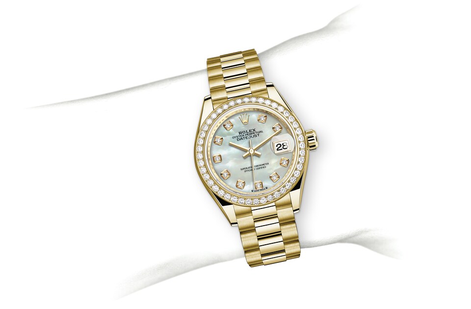historie Træde tilbage Variant Rolex Lady-Datejust in Gold, m279138rbr-0015 | Leonardo Jewelers