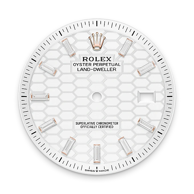 Intense white dial