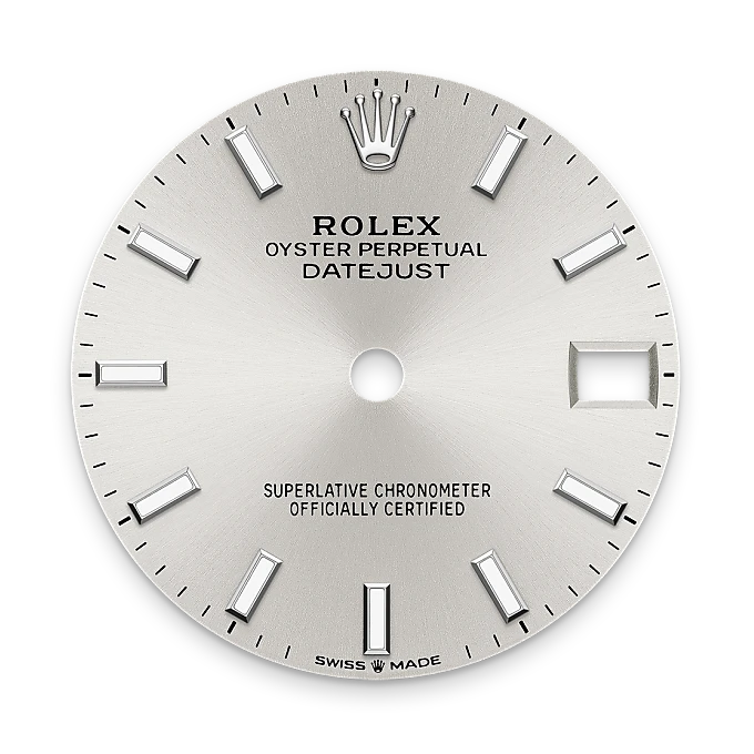 Silver dial