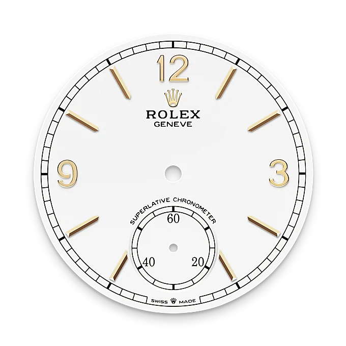 Intense white dial